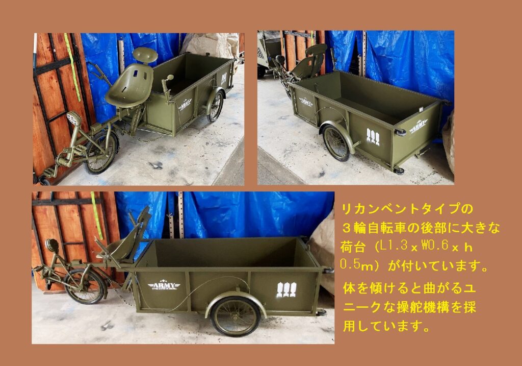 japanese cargo bike 3wheel