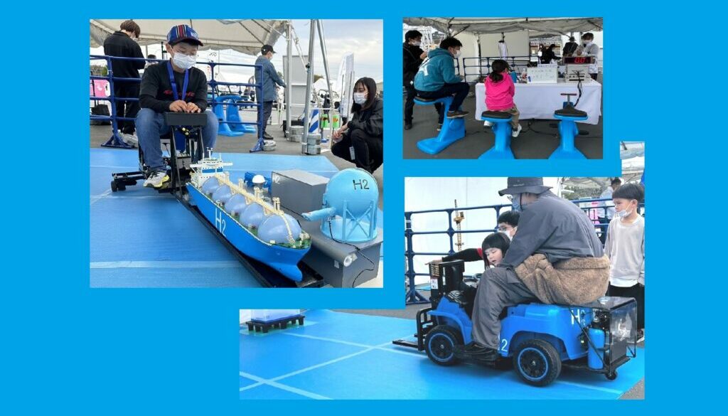 水素発生装置（自転車発電） 燃料電池遊具 (鈴鹿サーキット 水素エネルギーブース）