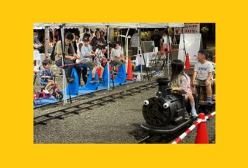人力発電 ミニSL とシャボン玉マシン(電力会社様お祭りブース)